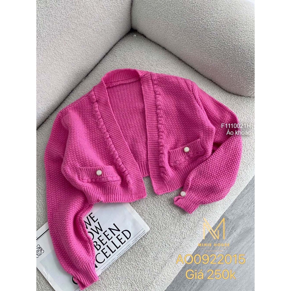 Áo khoác len croptop tay dài siêu thời trang!