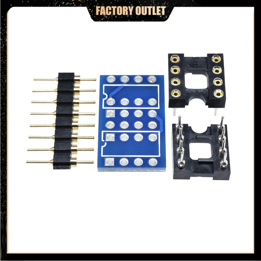 Linh Kiện Điện Tử DIP8 Sang DIP8 Mono Opamp PCB + Pin + Ổ Cắm Cho NE5532 OPA2132 OPA627 TL072 P07