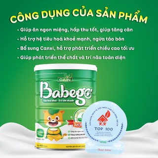 Sữa Babego mát tăng cân, trị táo bón 400g (12-36m)
