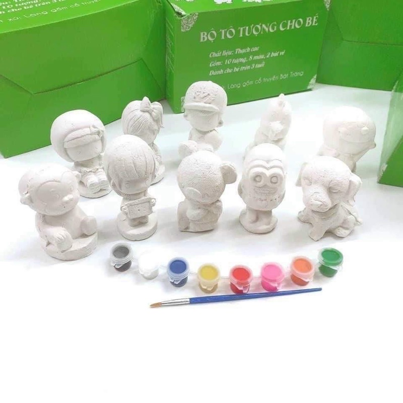 BỘ 10 TÔ TƯỢNG KÈM MÀU TÔ
