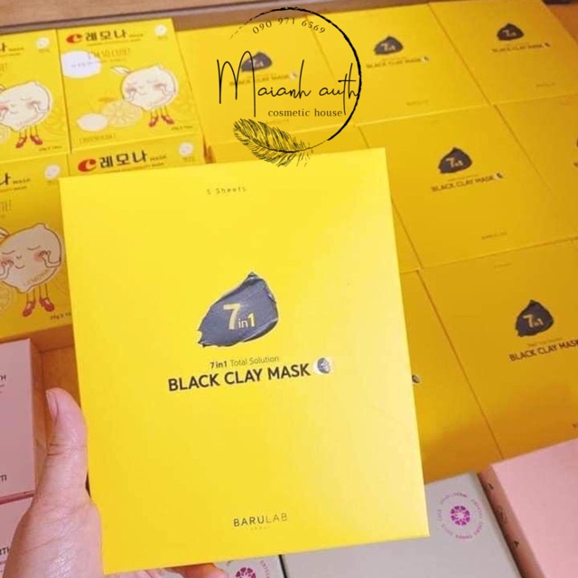 MẶT NẠ ĐẤT SÉT ĐEN 7 IN 1 TOTAL SOLUTION BLACK CLAY MASK