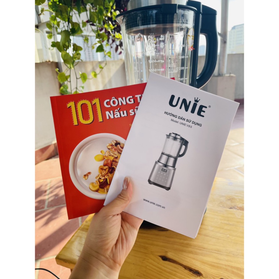 Máy xay nấu sữa hạt UNIE V8S công suất 1800W, dung tích 1.75L