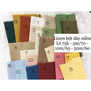 [VAIHOA2015] Vải Linen Bột dày cao cấp 280gr mềm mịn <LOẠI 1>