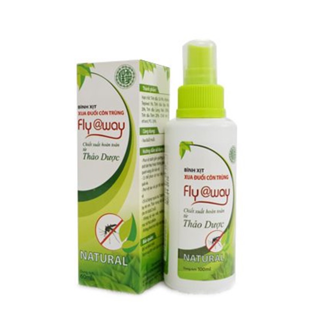 BÌNH XỊT XUA ĐUỔI CÔN TRÙNG . FLY@WAY 60ML ; 100ML