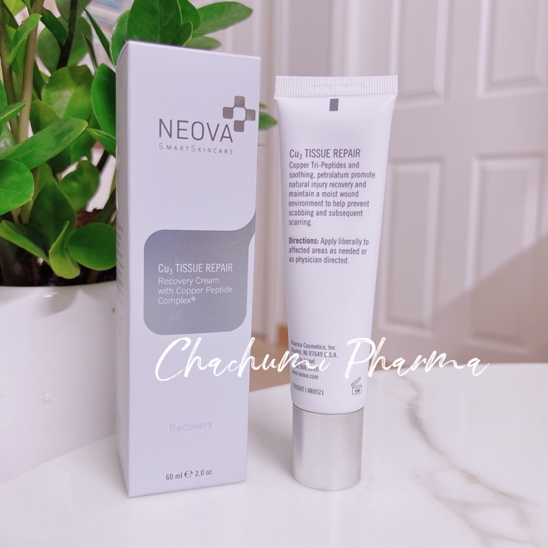 Neova Cu3 Tissue Repair Copper Tri-Peptide Kem Siêu Phục Hồi Da Tổn Thương Sau Laser, Lăn Kim, Treatment & Mesotherapy