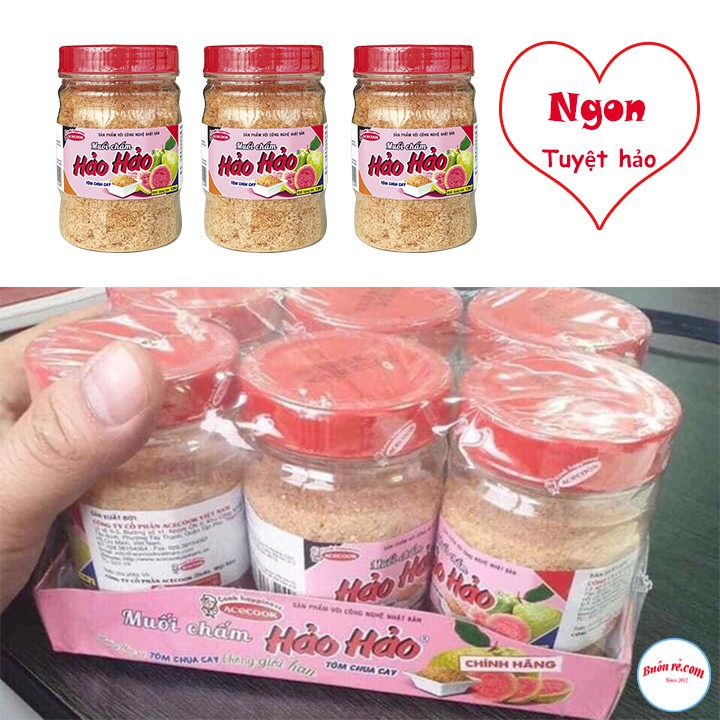 Muối Hảo Hảo Chính Hãng hũ 120gr Chấm hoa quả đồ ăn vị chua cay ngon tiện lợi