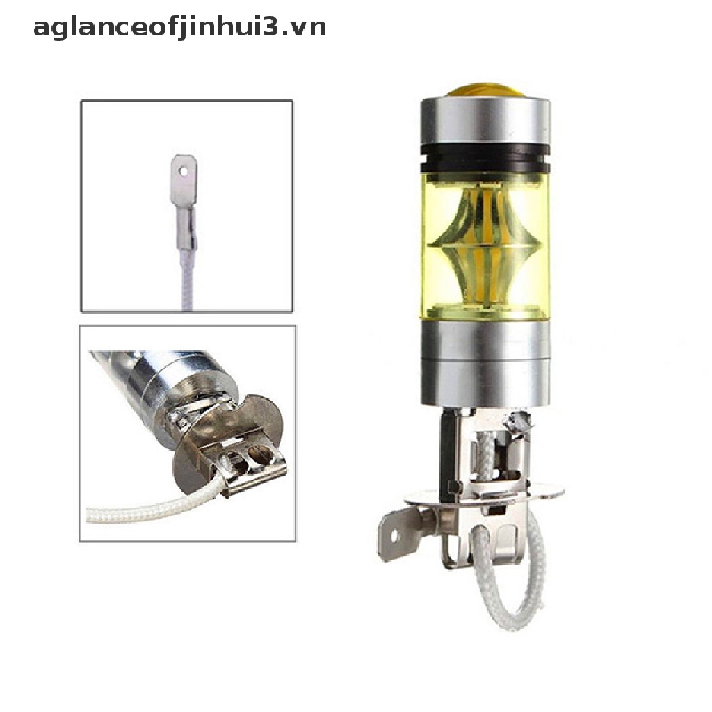 Bóng Đèn Pha LED Chống Sương Mù 12 / 24V 100W H3 Chuyên Dụng Cho Xe Hơi