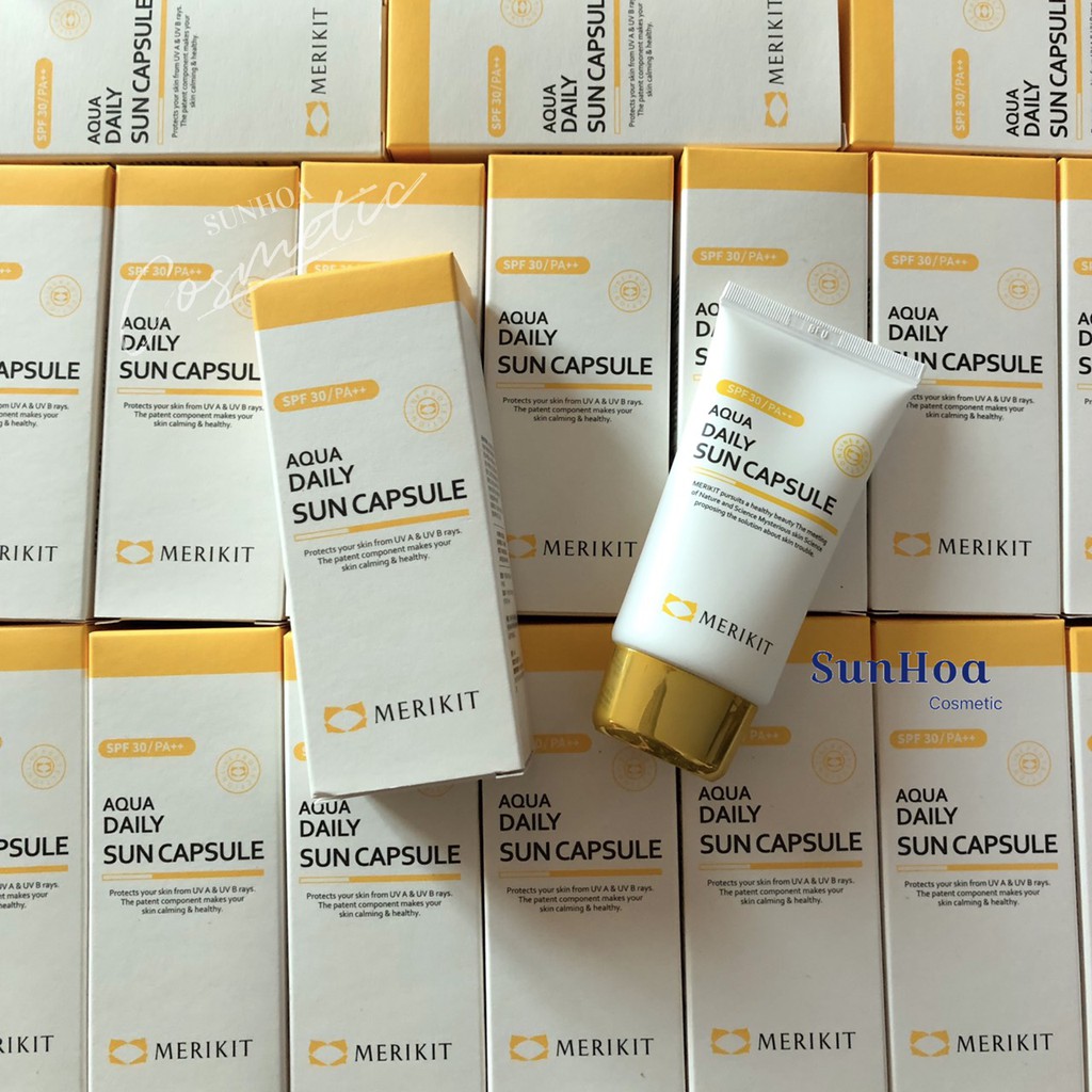 Kem Chống Nắng Không Màu, Cấp Ẩm - Aqua Daily Sun Capsule SPF 30/PA++ (60ml)