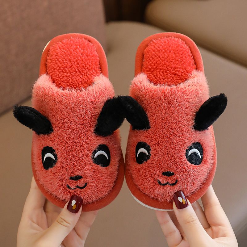 Dép Cotton Đi Trong Nhà Đế Mềm Chống Trượt 50% Dễ Thương Cho Bé