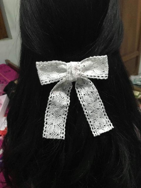 Kẹp nơ ren vintage