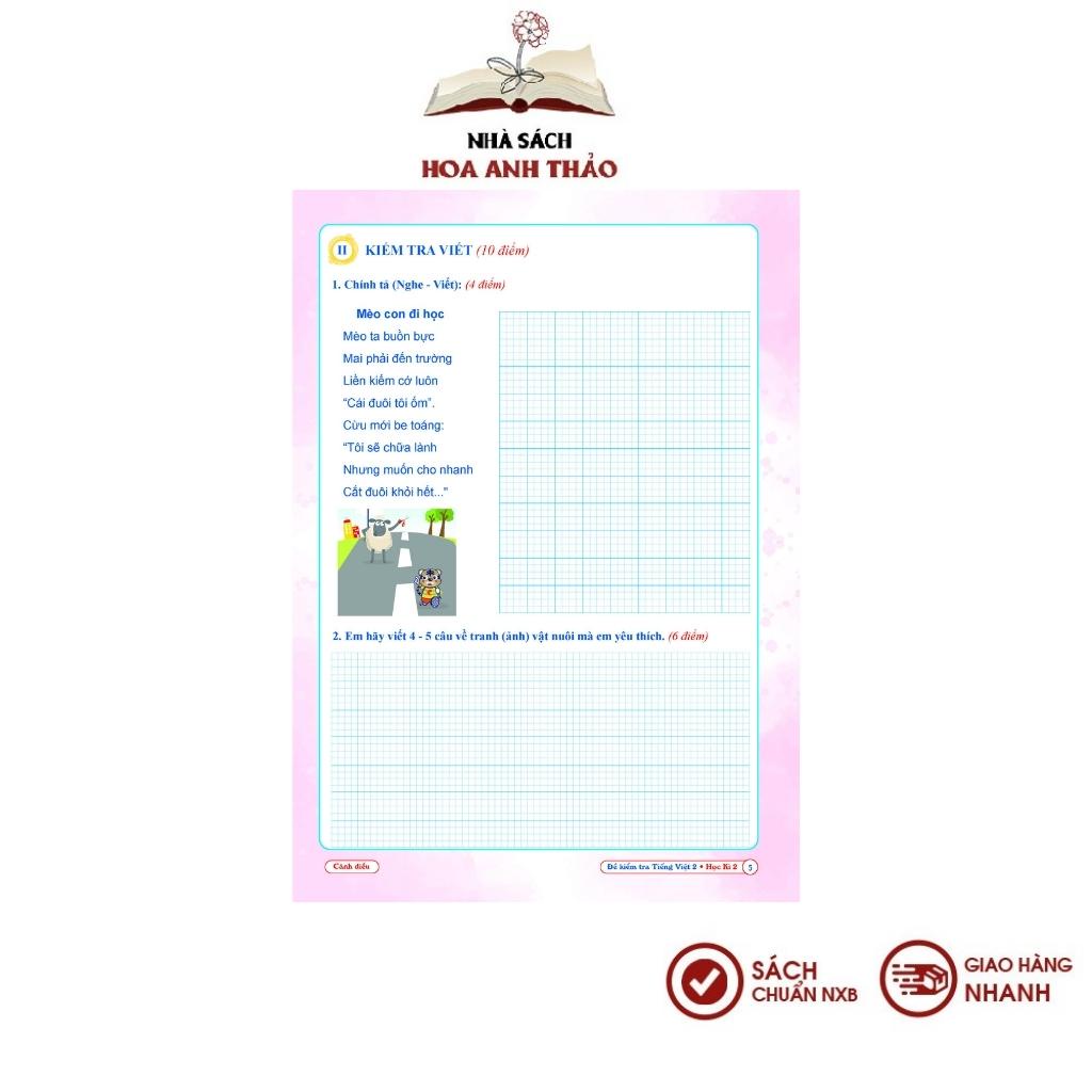 Sách - Bài tập tuần tiếng việt và đề kiểm tra tiếng việt lớp 2 học kỳ 2 Cánh diều