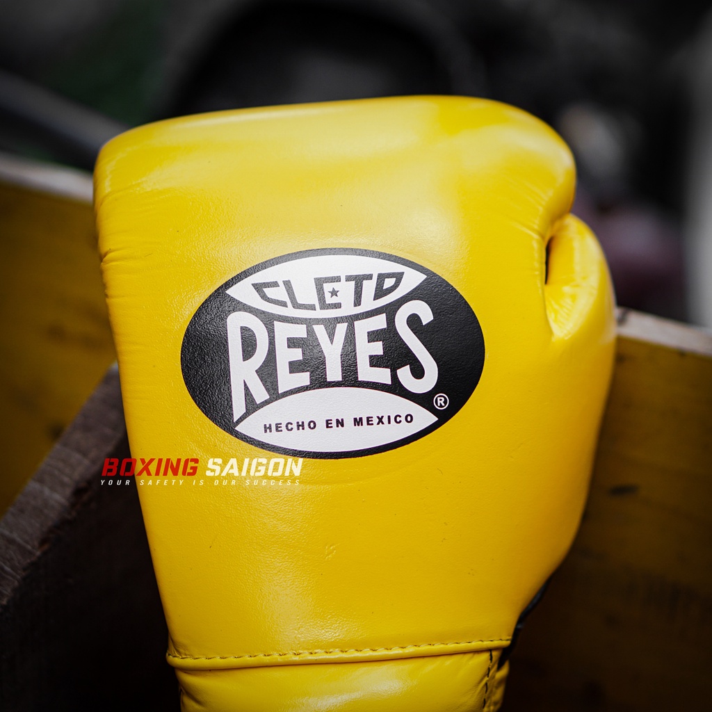 Găng tay Boxing Cleto Reyes Mexico With Hook And Loop Closure - Vàng