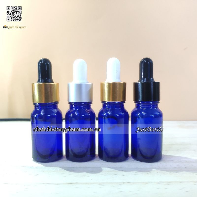 LỌ CHIẾT SERUM 10ml bóp nhỏ giọt TRONG NÂU XANH DƯƠNG XANH LÁ/CHAI ĐỰNG TINH DẦU THỦY TINH đựng MỸ PHẨM