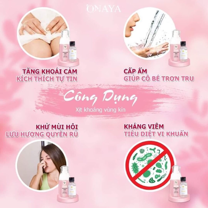 Xịt Khoáng Vùng Kín ONAYA chính hãng