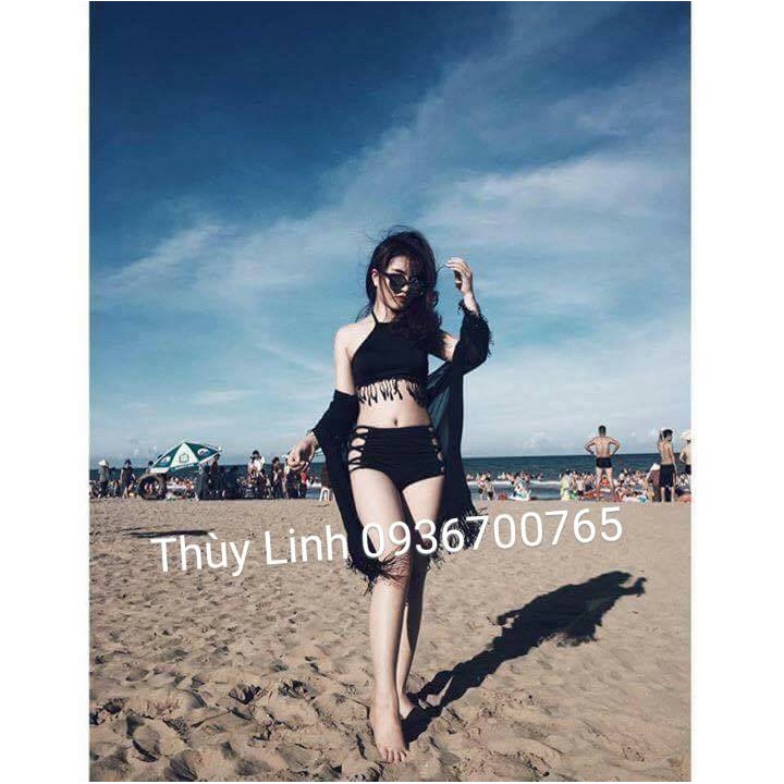 Set bikini áo yếm tua rua | BigBuy360 - bigbuy360.vn