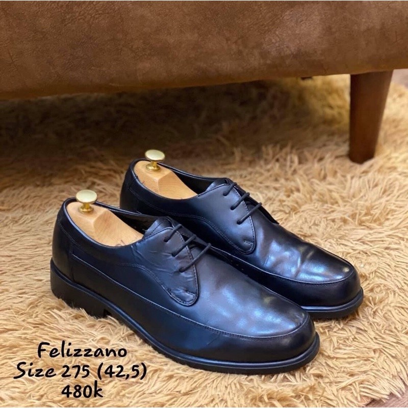 [Giày 2hand] [Size 42,5] [TonaShoe] Giày Tây Form Ngắn Kiểu Dáng Sang Trọng Thương Hiệu Felizzeno