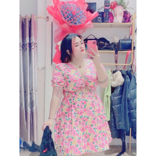 Đầm hoa ngực bigsize