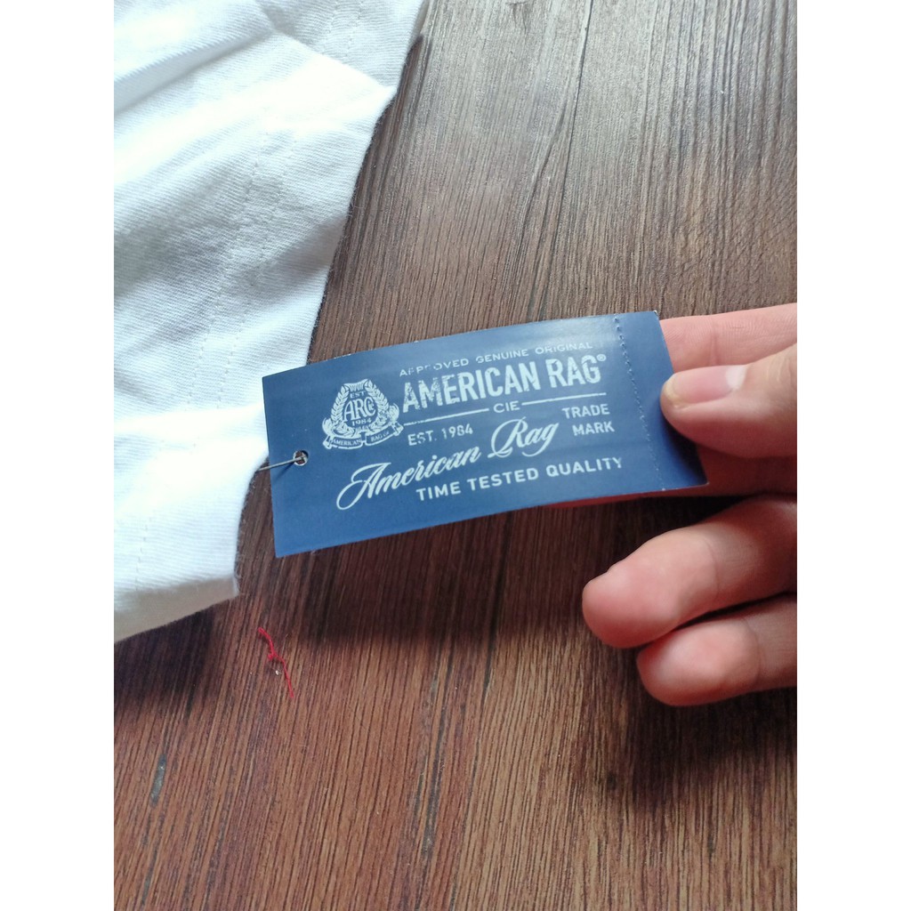 [M-78-85kg] Áo phông nam cổ cài khuy hàng hiệu American Rag