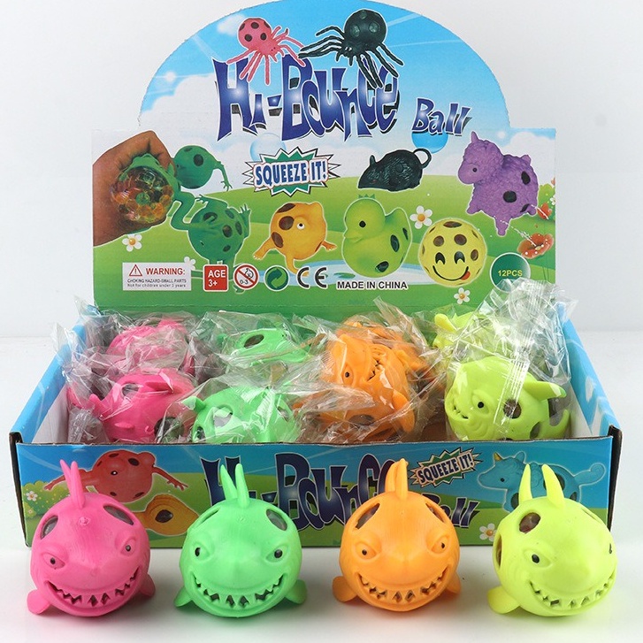 Squishy Hình Con Cá Mập bóp ra hạt nở giải trí mềm mịn siêu đàn hồi giải tỏa căng thẳng