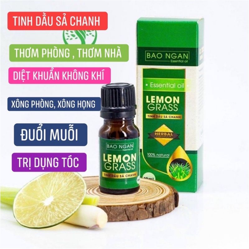 [Tổng kho sỉ] Tinh dầu sả chanh nguyên chất ép lạnh 10ml