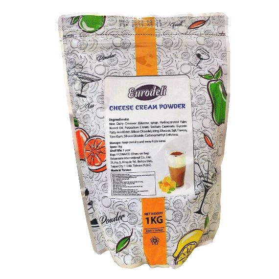 Bột kem toppping hương phô mai - Cheese Cream Powder Eurodeli - túi 1kg