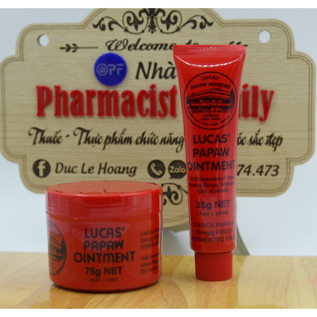 Kem Đa Năng [Úc] Lucas Papaw Ointment Đu Đủ 25g/75g