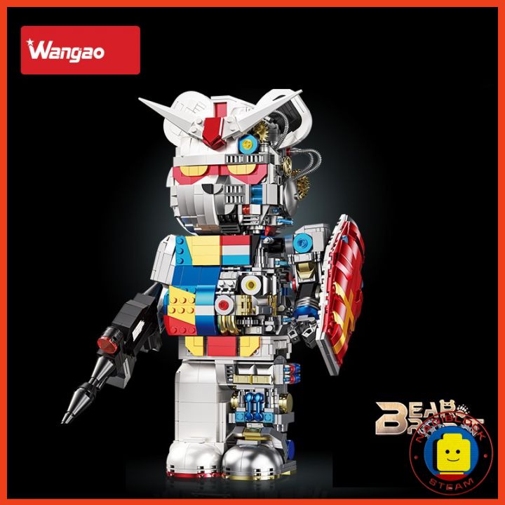 Mô hình lắp ráp BEARBRICK BEAR ROBOT GUNDAM mảnh ghép classic