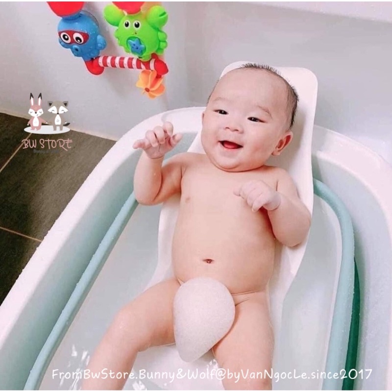 Bông Mút Tắm Hữu Cơ MEEBEE cho bé từ sơ sinh
