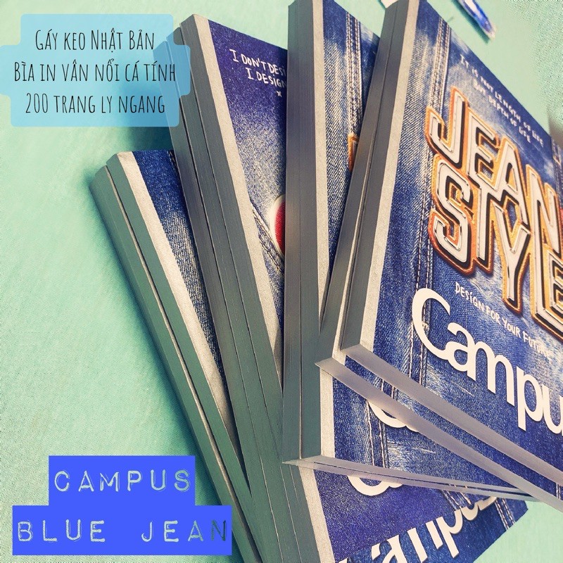 Tập vở B5 Campus Blue Jean ly ngang 200 trang J16