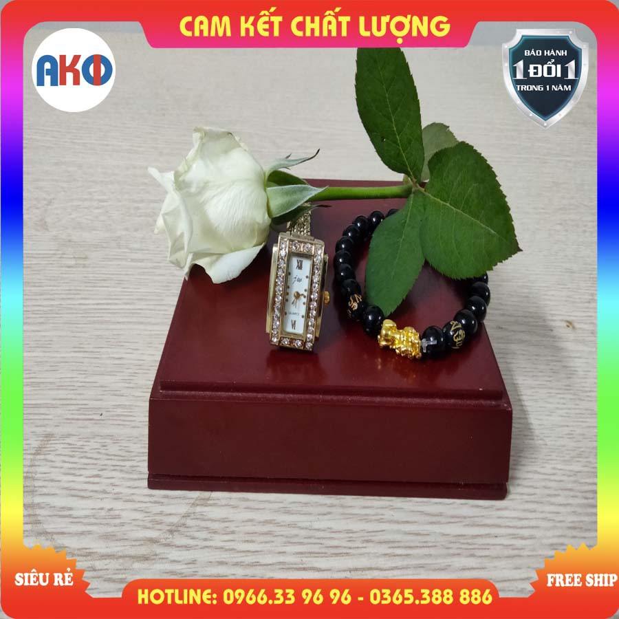 Đồng hồ thời trang nữ - AKIONU_001_G - Cam kết hàng chính hãng - Bảo hành 1 đổi 1 trong vòng 1 năm - Freeship