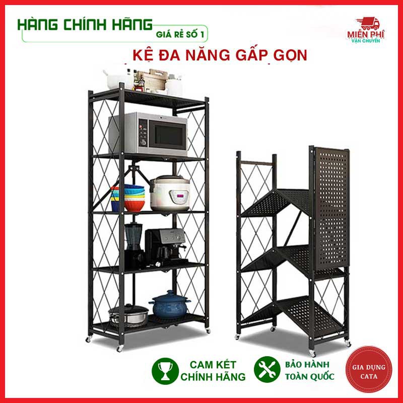 KỆ ĐỀ ĐỒ ĐA NĂNG - KỆ SẮT ĐỂ ĐỒ NHÀ BẾP - 3 TẦNG - 4 TẦNG - 5 TẦNG - CÓ BÁNH XE DI CHUYỂN