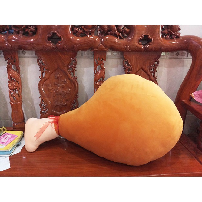 Gấu bông đùi gà cao 1m vải cao cấp mịn
