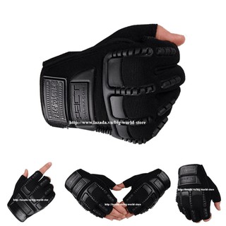 Găng tay chiến thuật cụt ngón Faster (Đen)