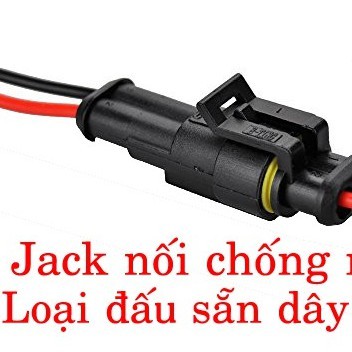 [LOẠI ĐẤU SẴN DÂY] ĐẦU CÚT JACk GIẮC NỐI DÂY ĐIỆN 4 CHÂN CHỐNG NƯỚC CHO XE MÁY XE HƠI Ô TÔ