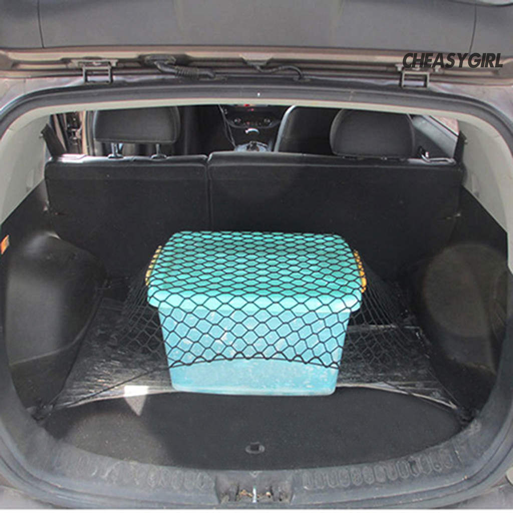 [Hỗ Trợ COD] Lưới Hàng Hóa Xe Hơi Nhẹ Với Bốn Móc Treo Thông Dụng Bằng Sợi Polypropylene Cho Xe