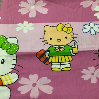Vải kate cotton may drap giường, may áo gối siêu Kute
