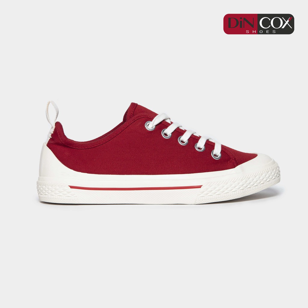 Giày Sneaker Vải Nữ DINCOX C20 Nữ Tính Sang Trọng Red