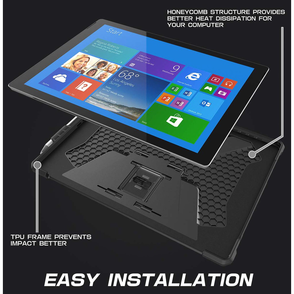Ốp máy tính bảng SUPCASE mặt nhám bảo vệ toàn diện cho Microsoft Surface Pro 7 Plus Pro 7 6 5 4 LTE 7 Plus