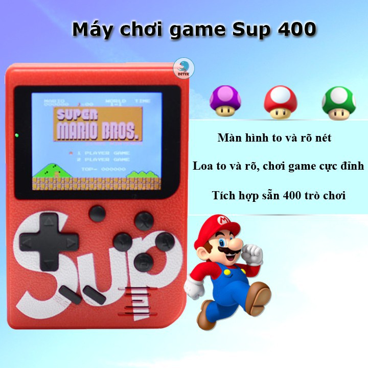 MÁY CHƠI GAME 4 NÚT CẦM TAY SUP GAME BOX 400 IN