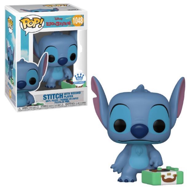 Đồ chơi mô hình funko pop 1048 Stitch with Record Player - Disney