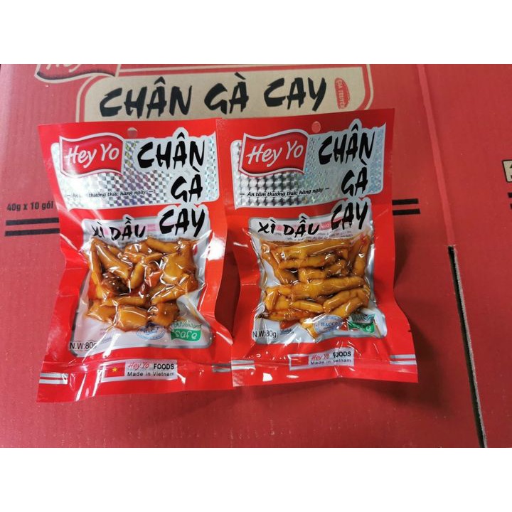 [HÀNG CHÍNH HÃNG] Chân gà cay vị xì dầu Hey Yo (80g) | BigBuy360 - bigbuy360.vn