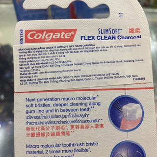 Bàn Chải Đánh Răng Colgate SlimSoft Flex Clean Charcoal