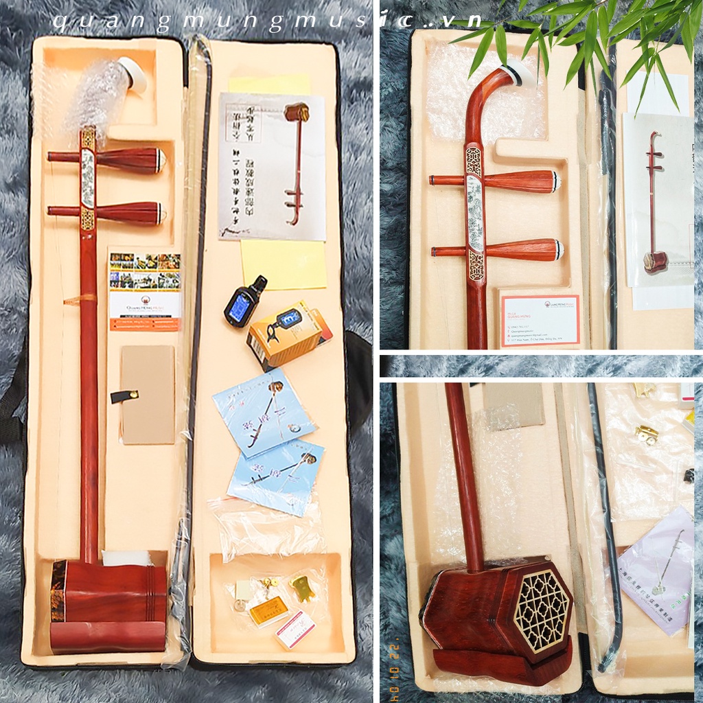 Đàn Nhị Cao Cấp Gỗ Hương Chất Lượng - Nhị Trung Quốc Tặng Full Phụ Kiện