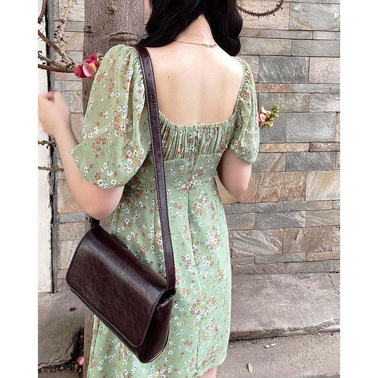 BIGSIZE Đầm hoa ngực nhún Anna Dress