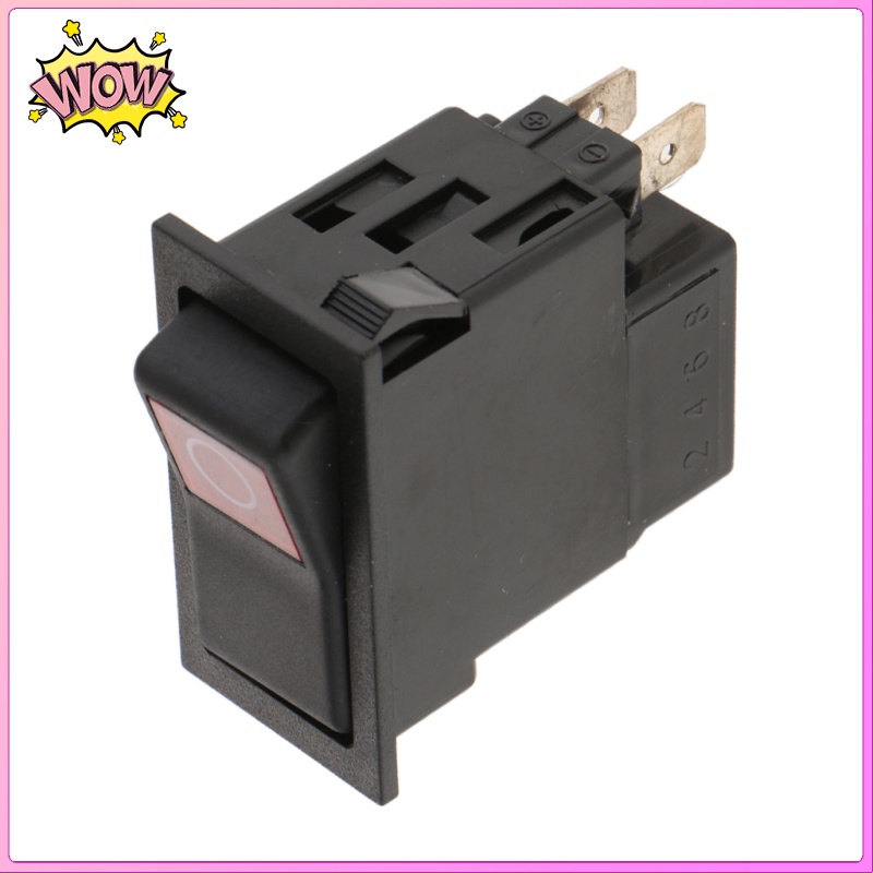 Công Tắc Bật / Tắt DC12V-24V 2 Pin Có Đèn Đỏ Cho Xe Hơi Xe Tải