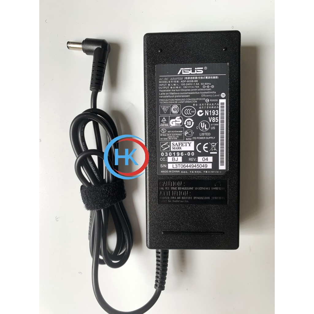 Sạc Laptop Asus 19V-4.7A 90W Asus U30 U31 U33 A40 A42 A43 A45 A46 A52 K42 K43 K45 K46 K52 K53 K54 K55 K56 X42 X43 X44
