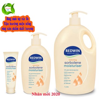 Sữa dưỡng thể REDWIN Sorbolene moisturiser Restoring With Vitamin E