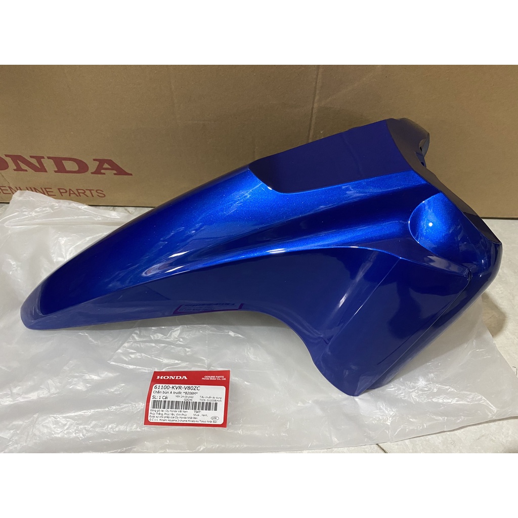 Chắn bùn A trước - dè trước HONDA WAVE RSX100 năm 2008 màu Xanh đậm. *B206M* 61100KVRV80ZC