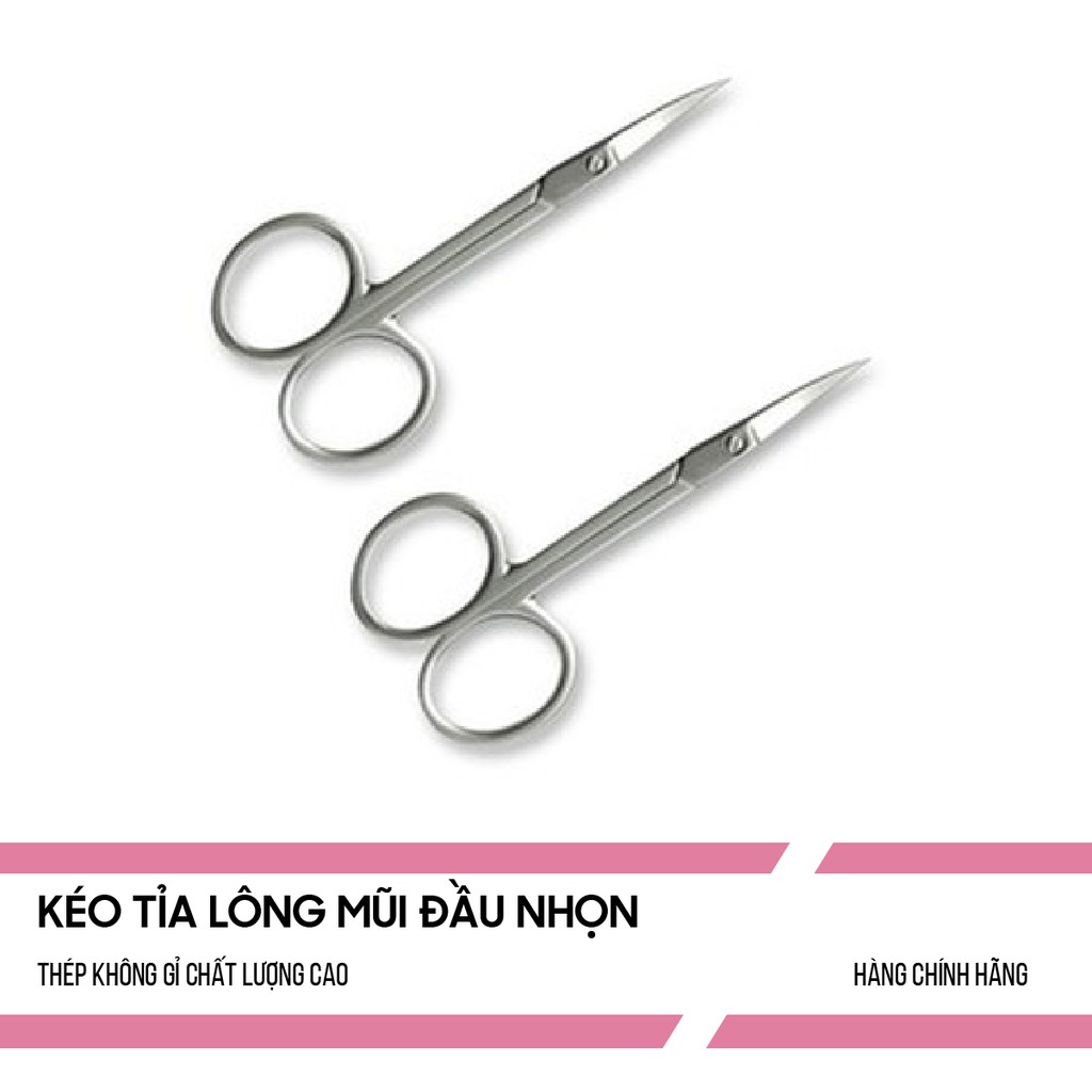 Kéo tỉa lông mũi đầu nhọn - An toàn INOX