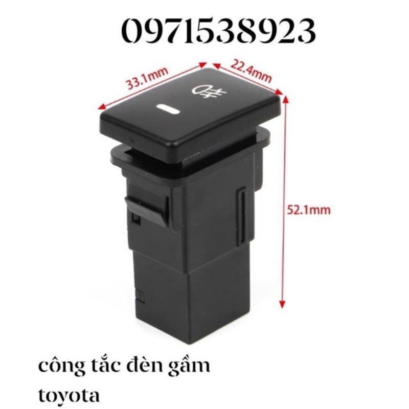 Công tắc đèn gầm đèn sương mù toyota lắp zin lỗ chờ trong tap lô x
